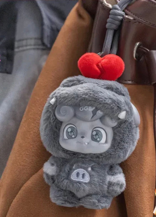 Q.Kid x GG Bond Super Bro Series Vinyl Collectible Plush Keychain Pendant Blind Box